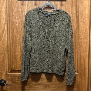 Textured Green Cardigan